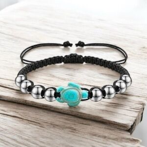 NWT Boho Sea Turtle Adjustable Anklet/Bracelet/Ankle Bracelet